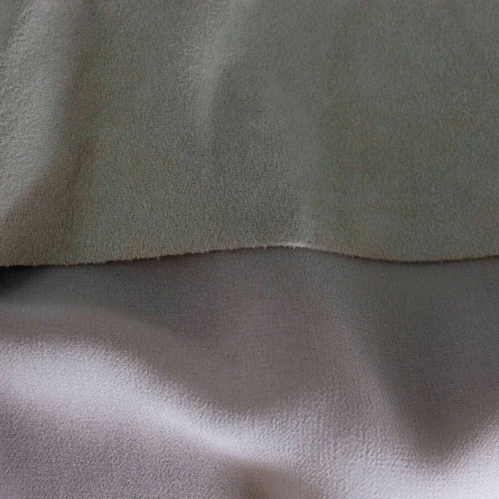 INC $170 Sz M Vakko tan Polyester Blend Vegan Suede Chiffon Tiered Vest - Picture 8 of 8